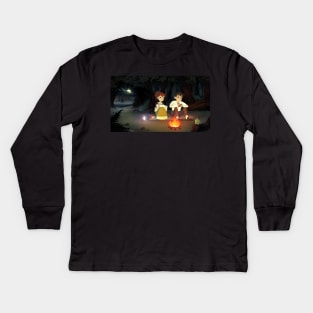 “Into the Unknown” (Draw Me in to You) Kids Long Sleeve T-Shirt